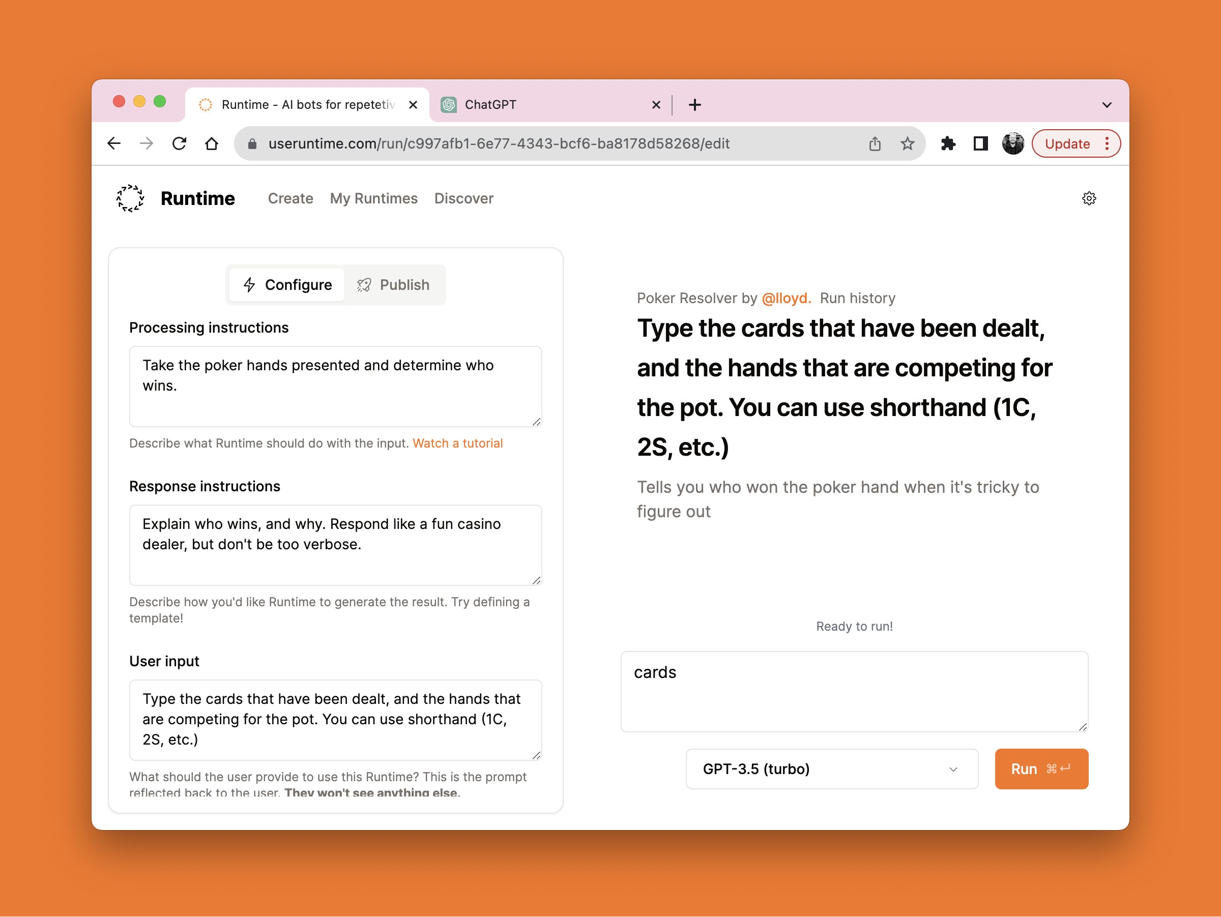 Runtime - Runtime Config